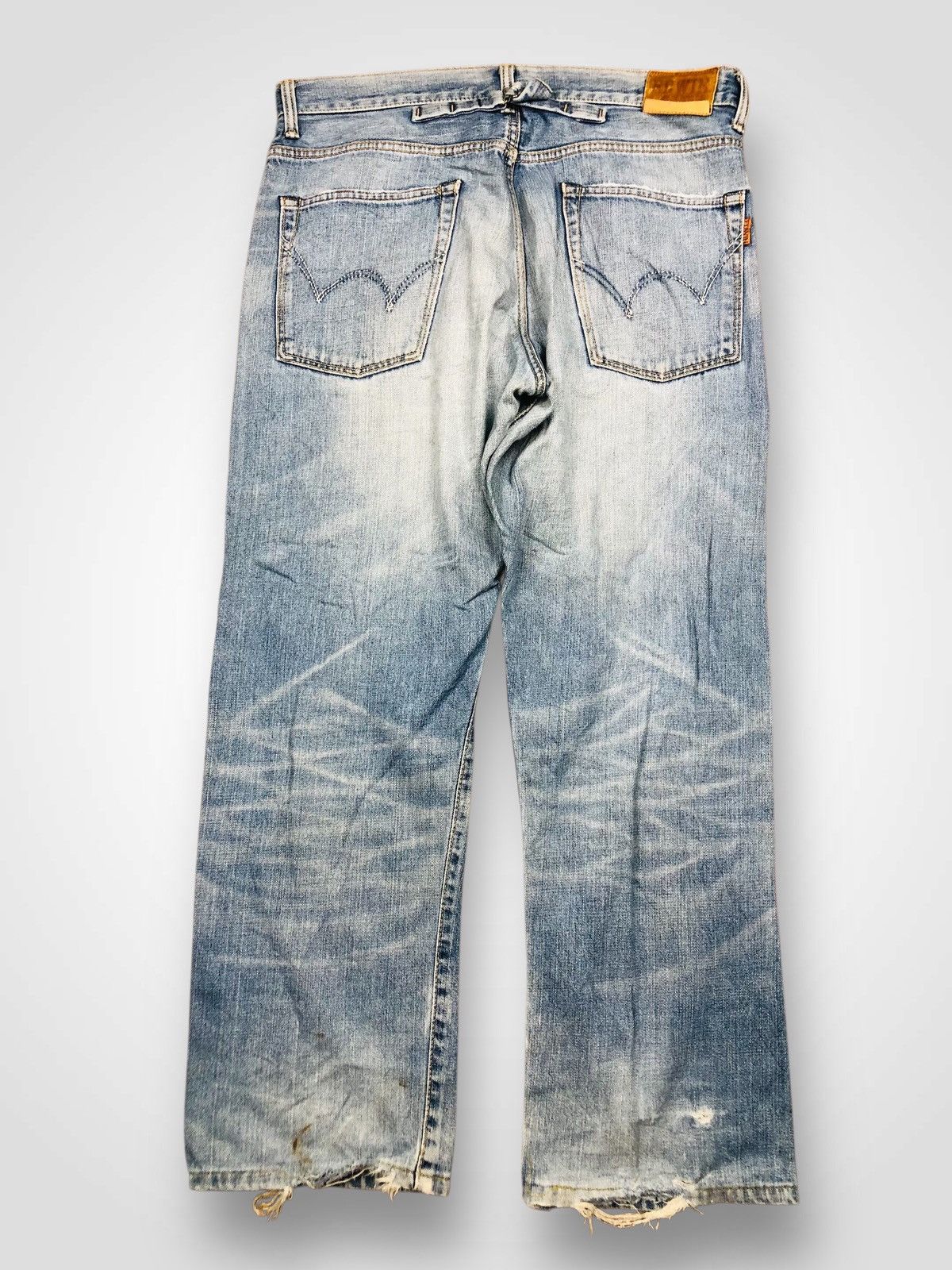 Edwin Edwin Distressed Jeans (37) Size US 33 - 2 Thumbnail