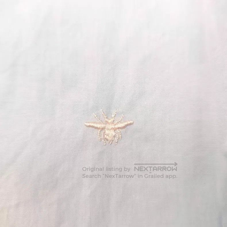Dior Dior Size 37 Light blue embroidered bee shirt Size US XXS / EU 40 - 7 Thumbnail
