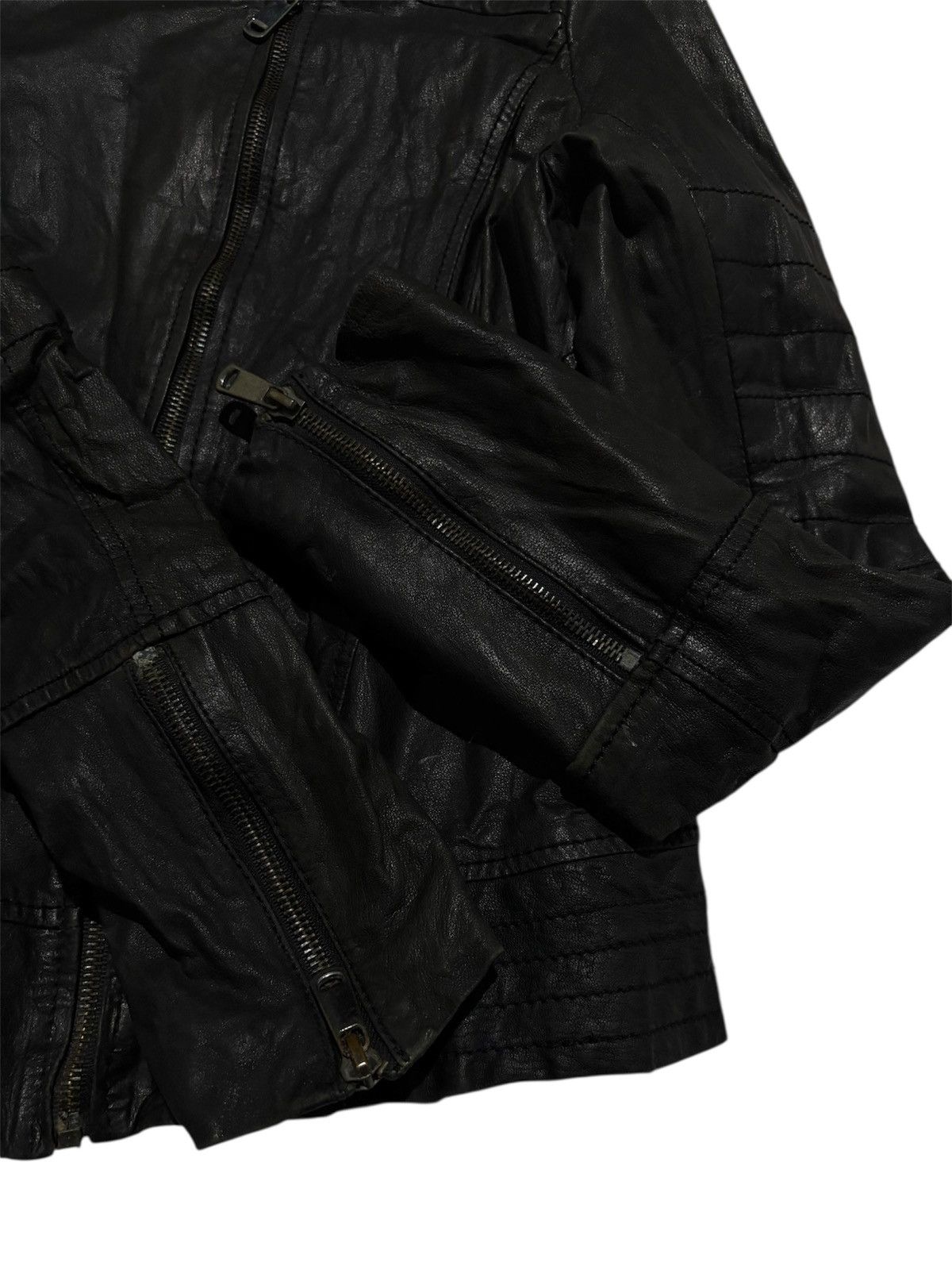 If Six Was Nine La Reine Blanche Leather Jacket Size S / US 4 / IT 40 - 3 Thumbnail
