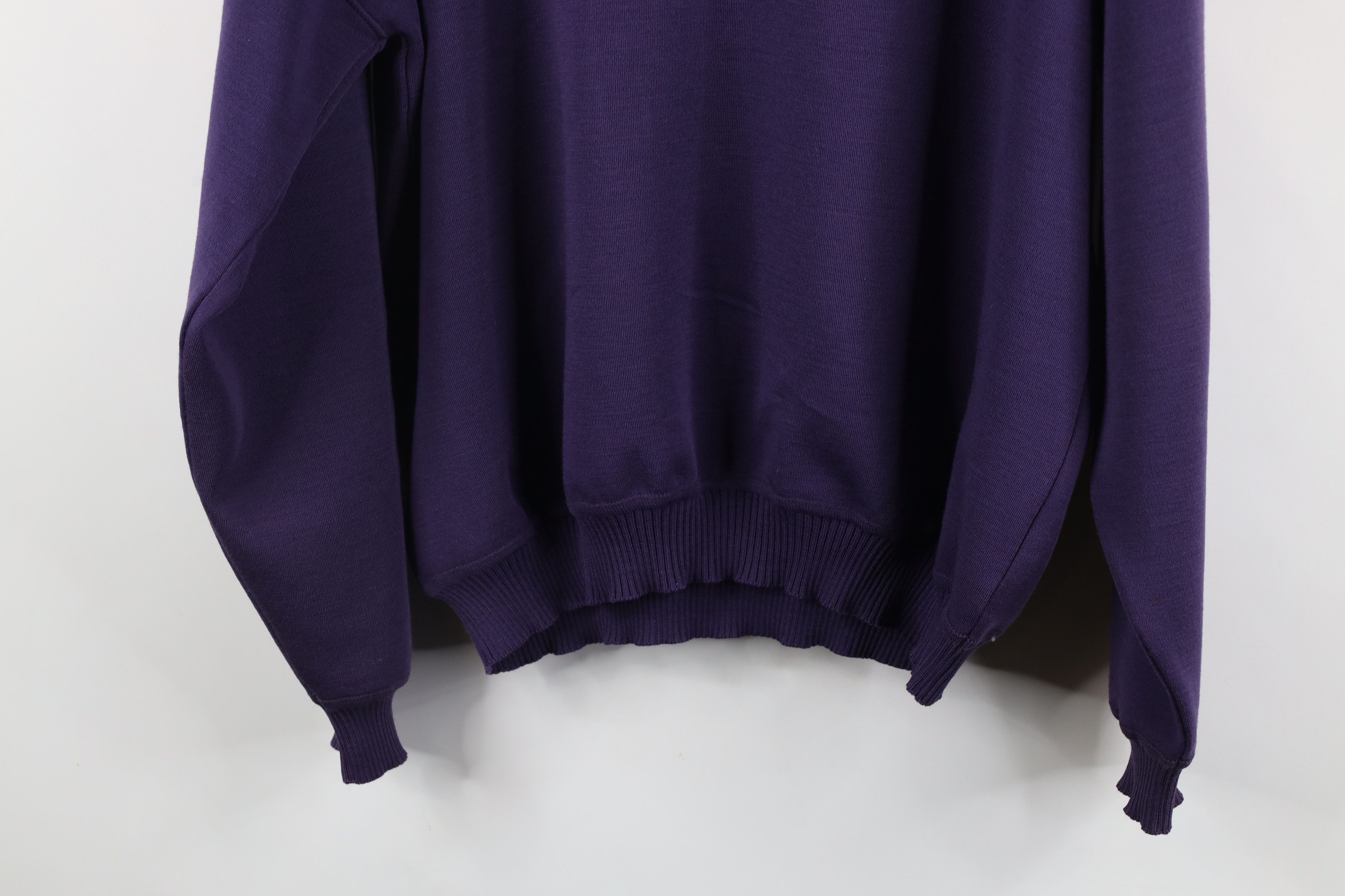 St. Croix × Vintage Vintage 90s St Croix Wool Knit V-Neck Sweater Purple USA Size US L / EU 52-54 / 3 - 13 Thumbnail