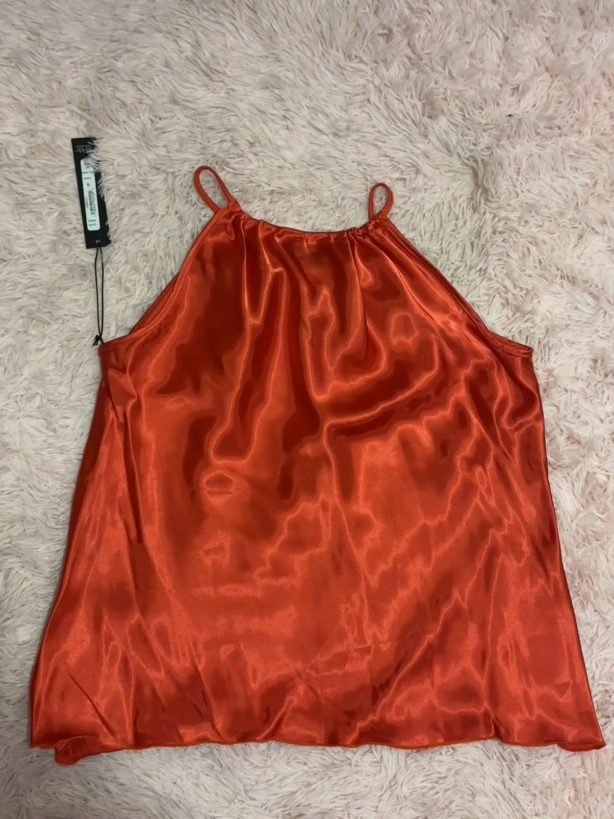 Nicole Miller NWT Nicole Miller New York Soft Red Satin Womens Tank Top XS Size XS / US 0-2 / IT 36-38 - 5 Thumbnail