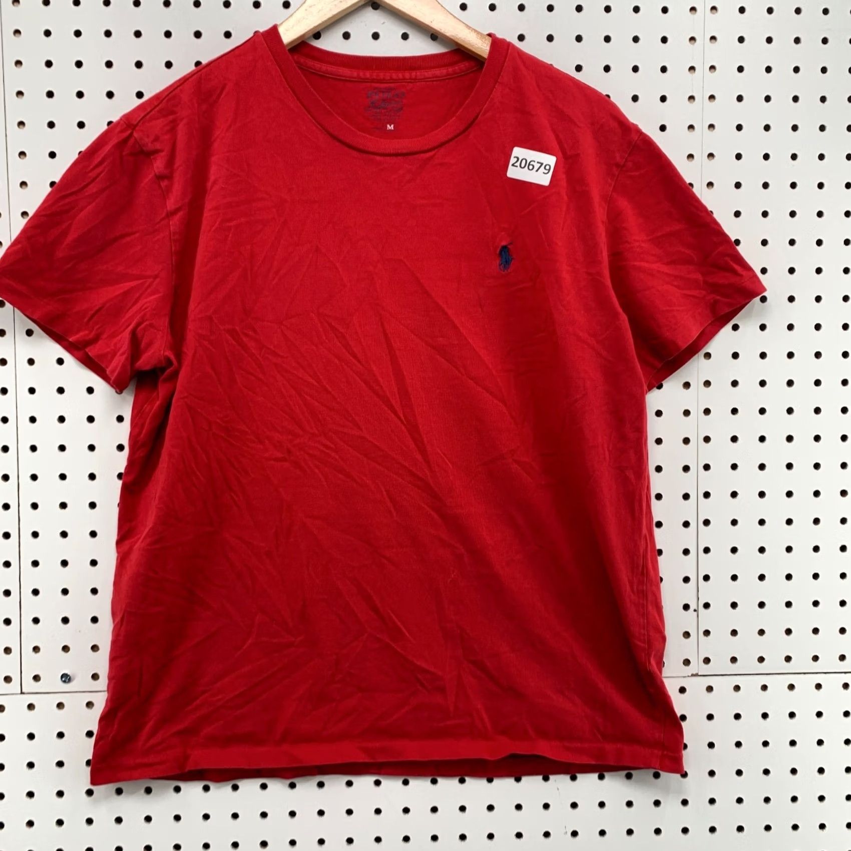 Polo Ralph Lauren Polo Ralph Lauren Shirt Mens Medium Red Blue Pony Short Sleeve Crew Neck 20x26 Size US M / EU 48-50 / 2 - 5 Thumbnail