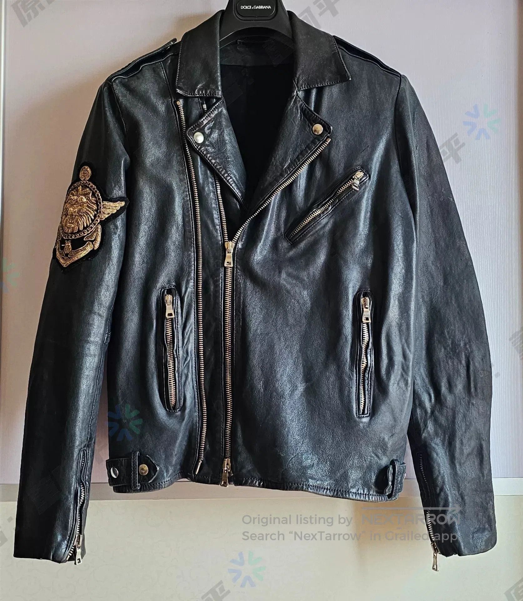Balmain balmain men's motorcycle leather jacket. Size US L / EU 52-54 / 3 - 1 Thumbnail