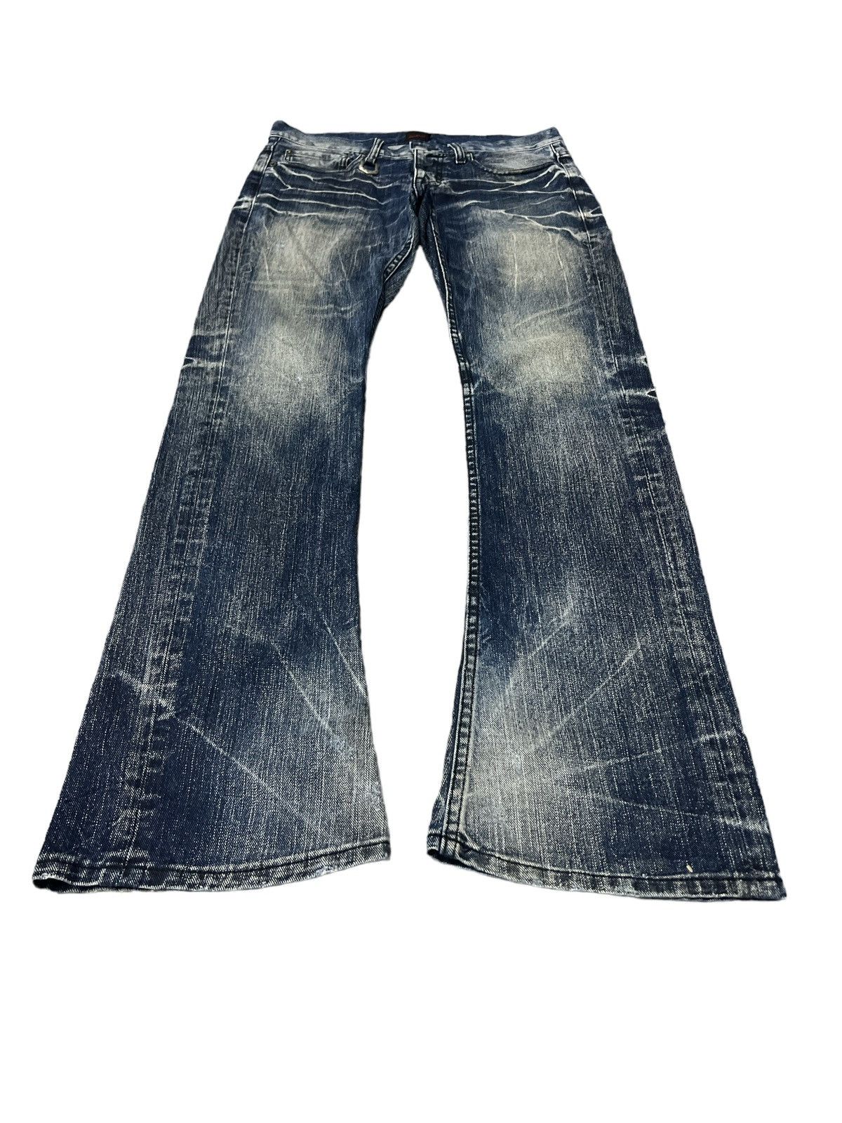 FLARED💥JACK ROSE DISTRESSED DENIM PANT