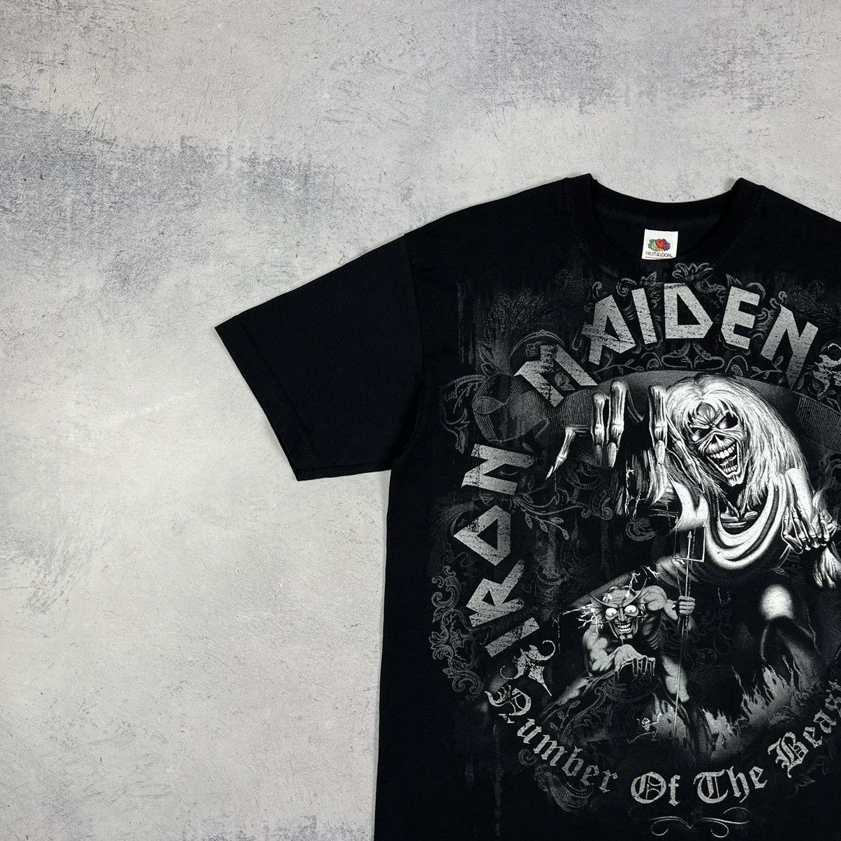 Band Tees Vintage Iron Maiden AOP rock band tee 90’s Size US S / EU 44-46 / 1 - 6 Thumbnail