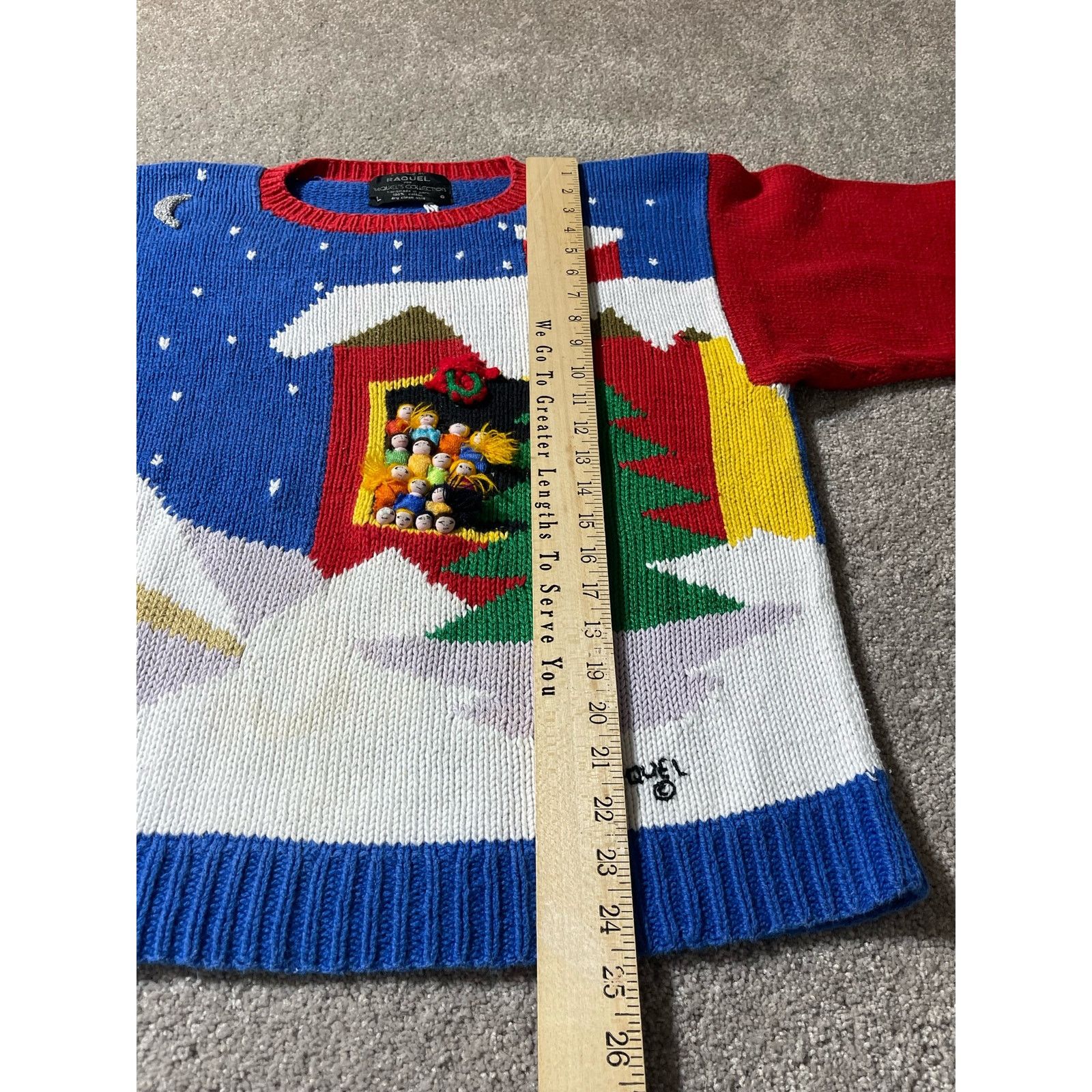 Other Raquel Handmade Ugly Sweater Womens M Christmas Grannycore Size M / US 6-8 / IT 42-44 - 5 Thumbnail