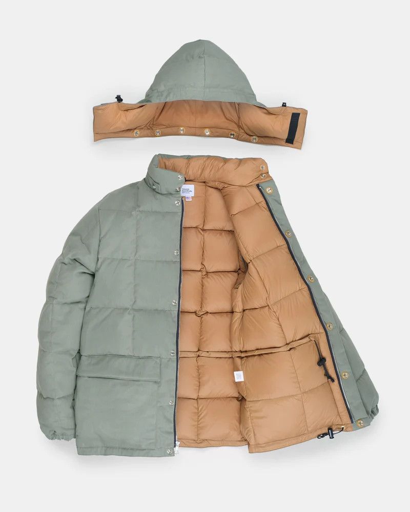 Crescent Down Works Classico Down Parka - Algae Waxed Herringbone Size US S / EU 44-46 / 1 - 2 Thumbnail