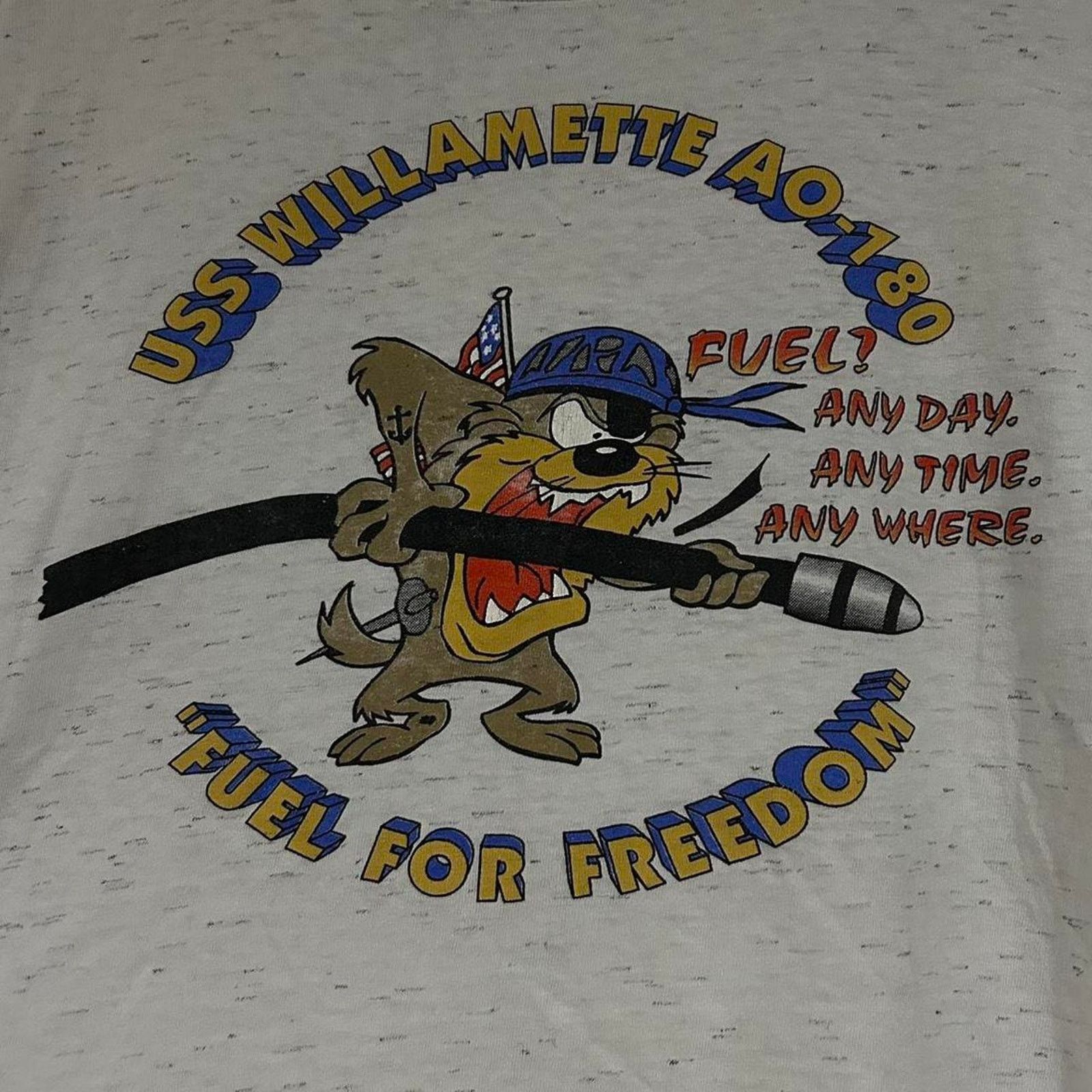 Other Vintage Taz Fuel For Freedom Hose Tee Shirt Size US M / EU 48-50 / 2 - 2 Thumbnail