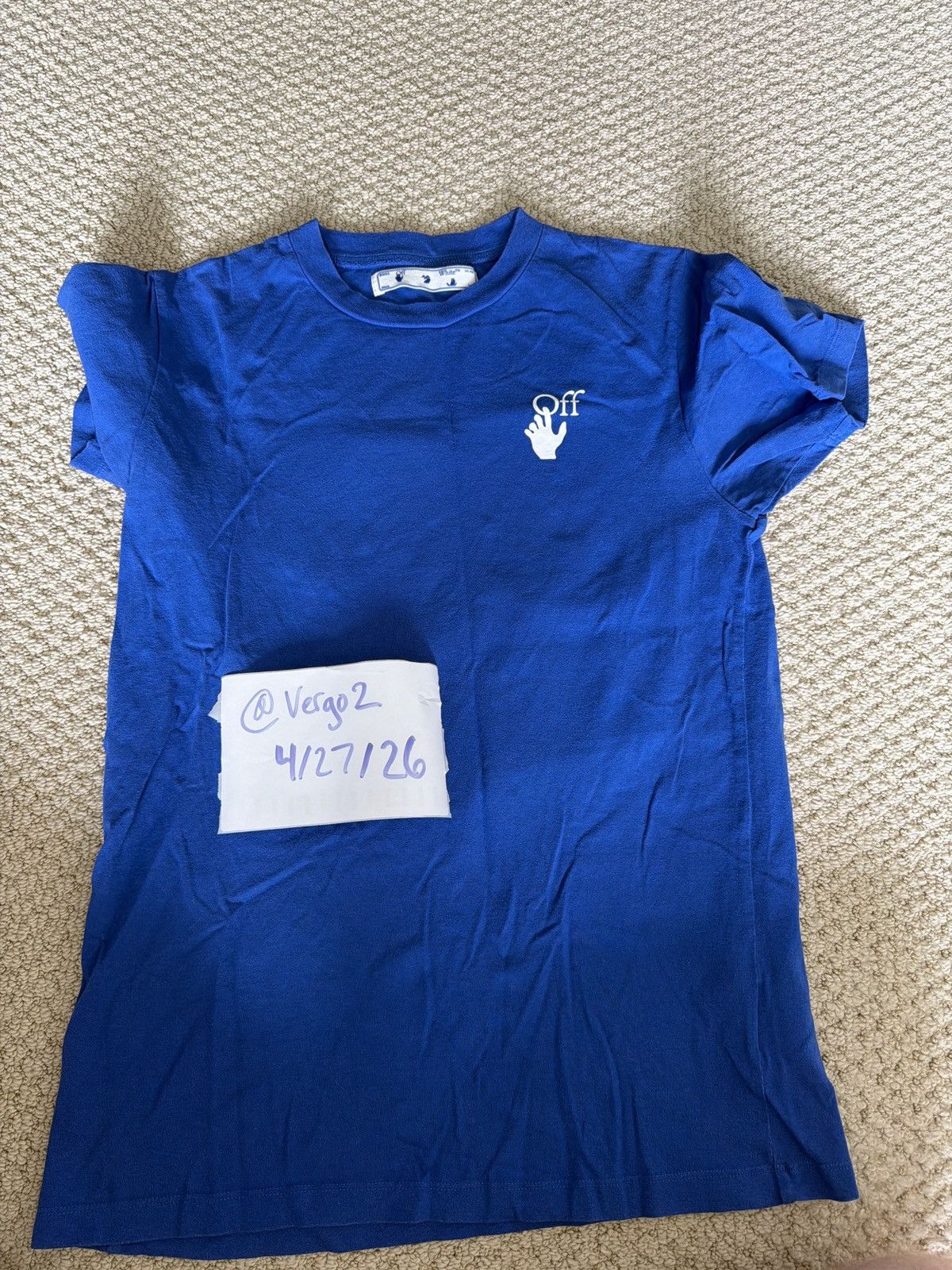 Off-White Off White “Cut Here” Tee Size US M / EU 48-50 / 2 - 2 Thumbnail