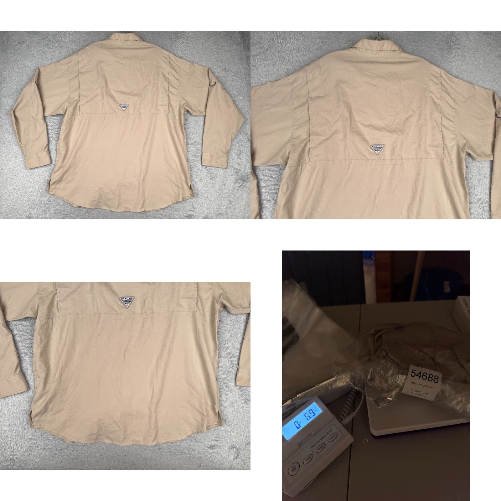 Vintage Columbia Shirt Men XL Beige Button Up Long Sleeve Fishing Angler Outdoor PFG Vented All Seasons Breathable Pocket Button-Up Mens Size US XL / EU 56 / 4 - 9 Thumbnail