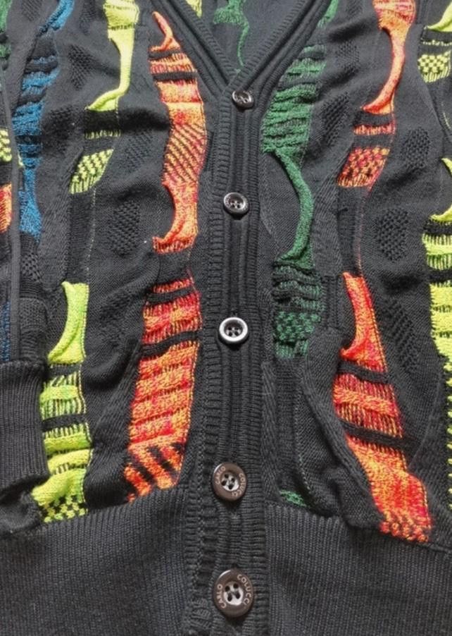 Carlo Colucci Cardigan Colorful Carlo Colucci coloured Cable Knit sweater Size US L / EU 52-54 / 3 - 7 Thumbnail