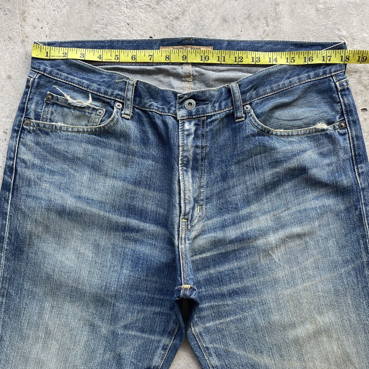 Japanese Brand × Jean × Vintage Vintage Japanese Distressed Rusty Jeans Faded Pants W36x30 Size US 36 / EU 52 - 5 Thumbnail