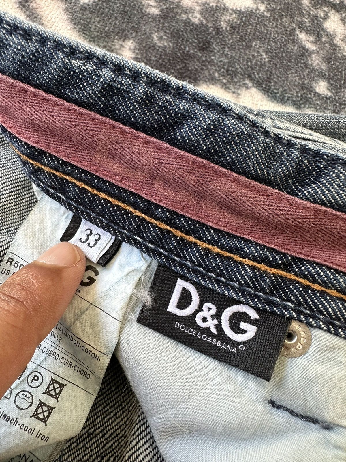 Dolce & Gabbana SS2007 D&G cummerband denim buckle back Size US 32 / EU 48 - 17 Thumbnail