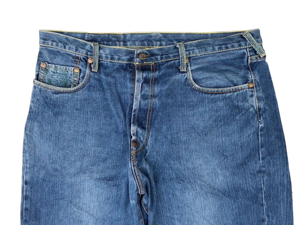 Red Monkey 🔥Mega Rare🔥Vintage RMC “Evil Logo” Jeans🔥 Size US 38 / EU 54 - 7 Thumbnail