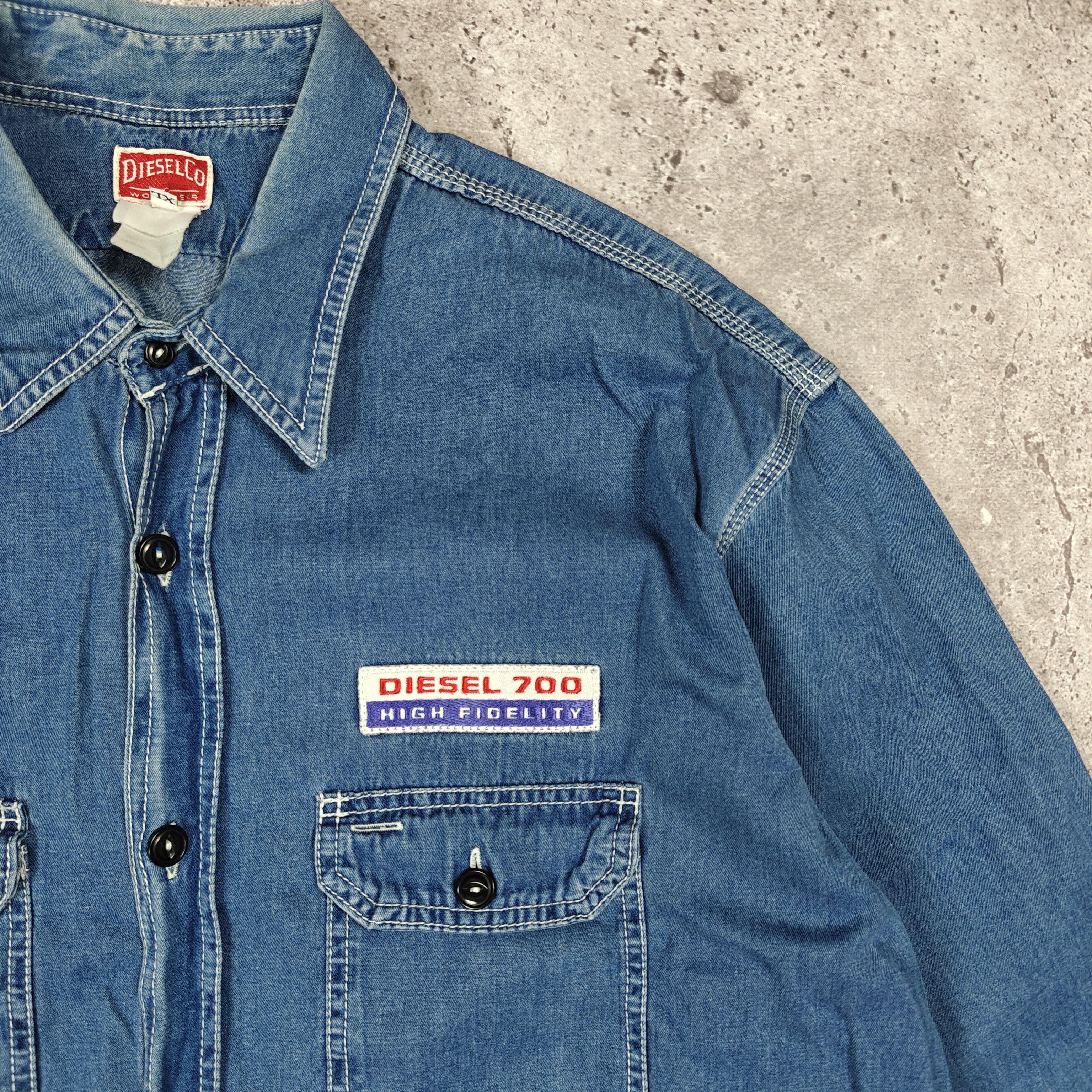 Diesel Diesel Shirt VTG Archive Denim Jacket Blue size XL Size US XL / EU 56 / 4 - 4 Thumbnail