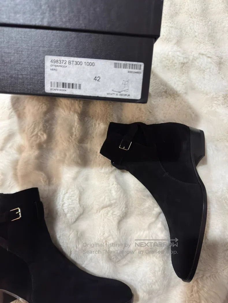 Saint Laurent Paris Saint Laurent Paris Suede Buckle Boots Size US 9 / EU 42 - 9 Thumbnail