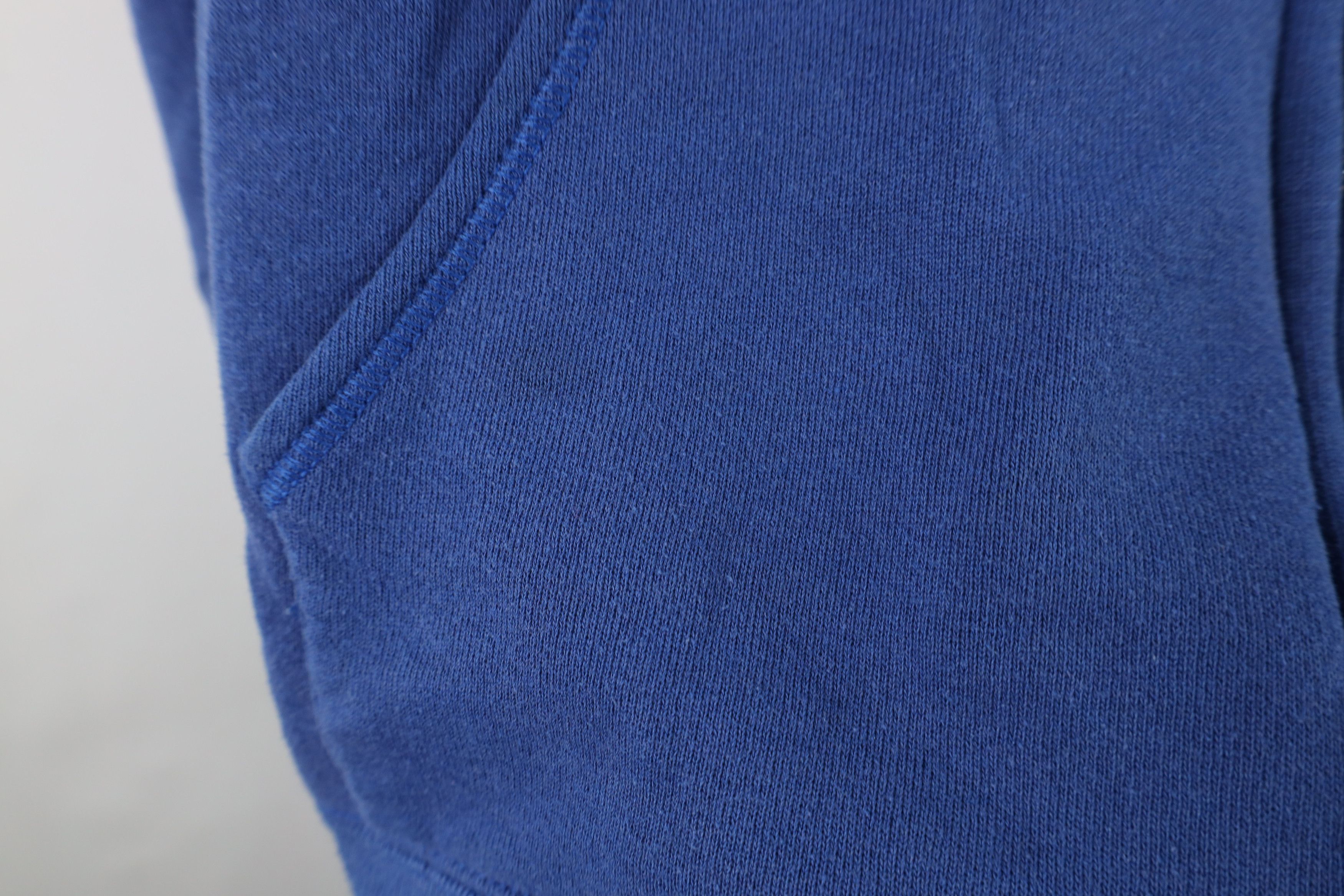 Vintage Vintage 80s 90s Streetwear Blank Full Zip Hoodie Blue USA Size US L / EU 52-54 / 3 - 5 Thumbnail