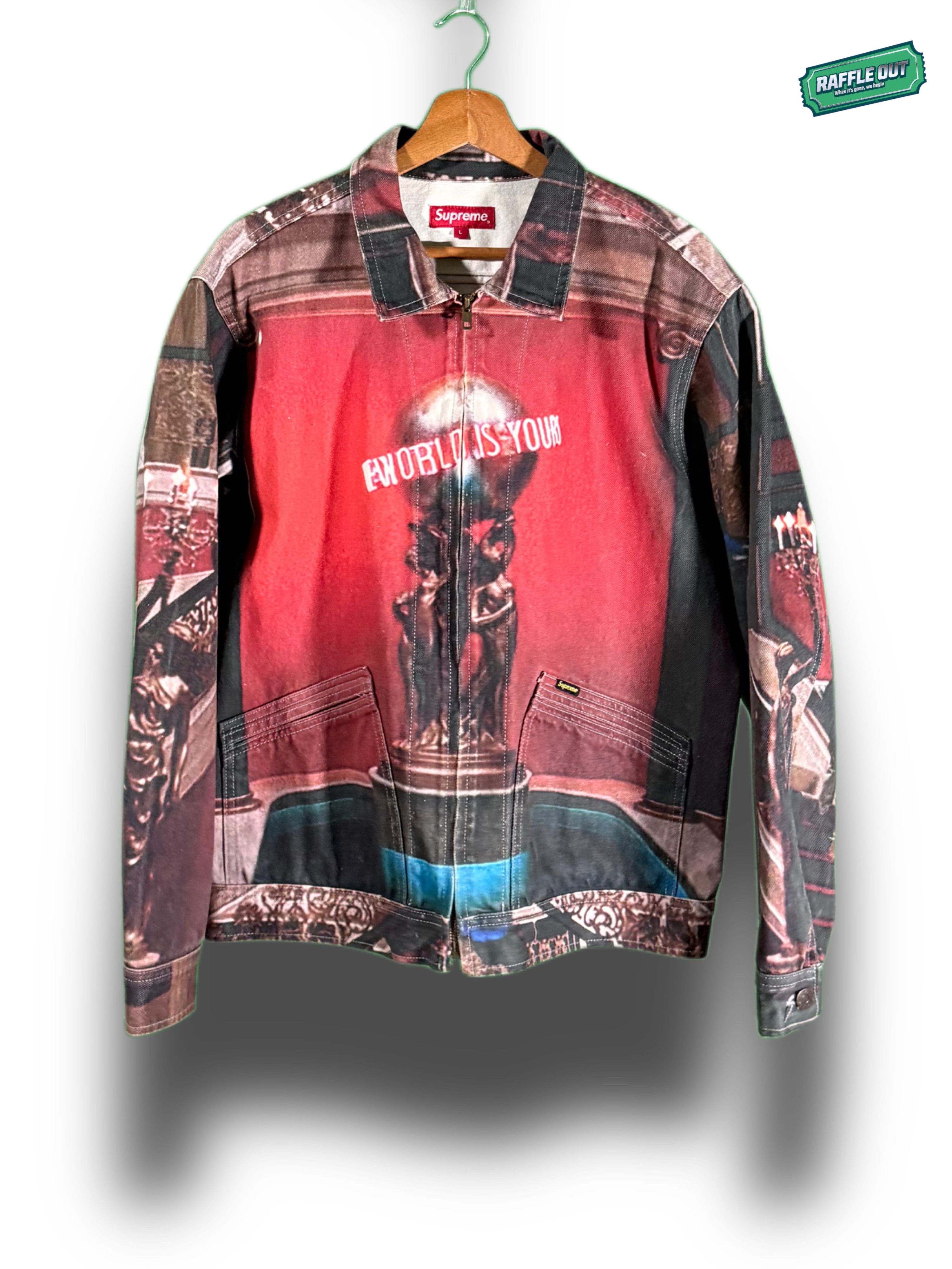 Supreme Supreme x Scarface “The World Is Yours” Denim Jacket | Grailed