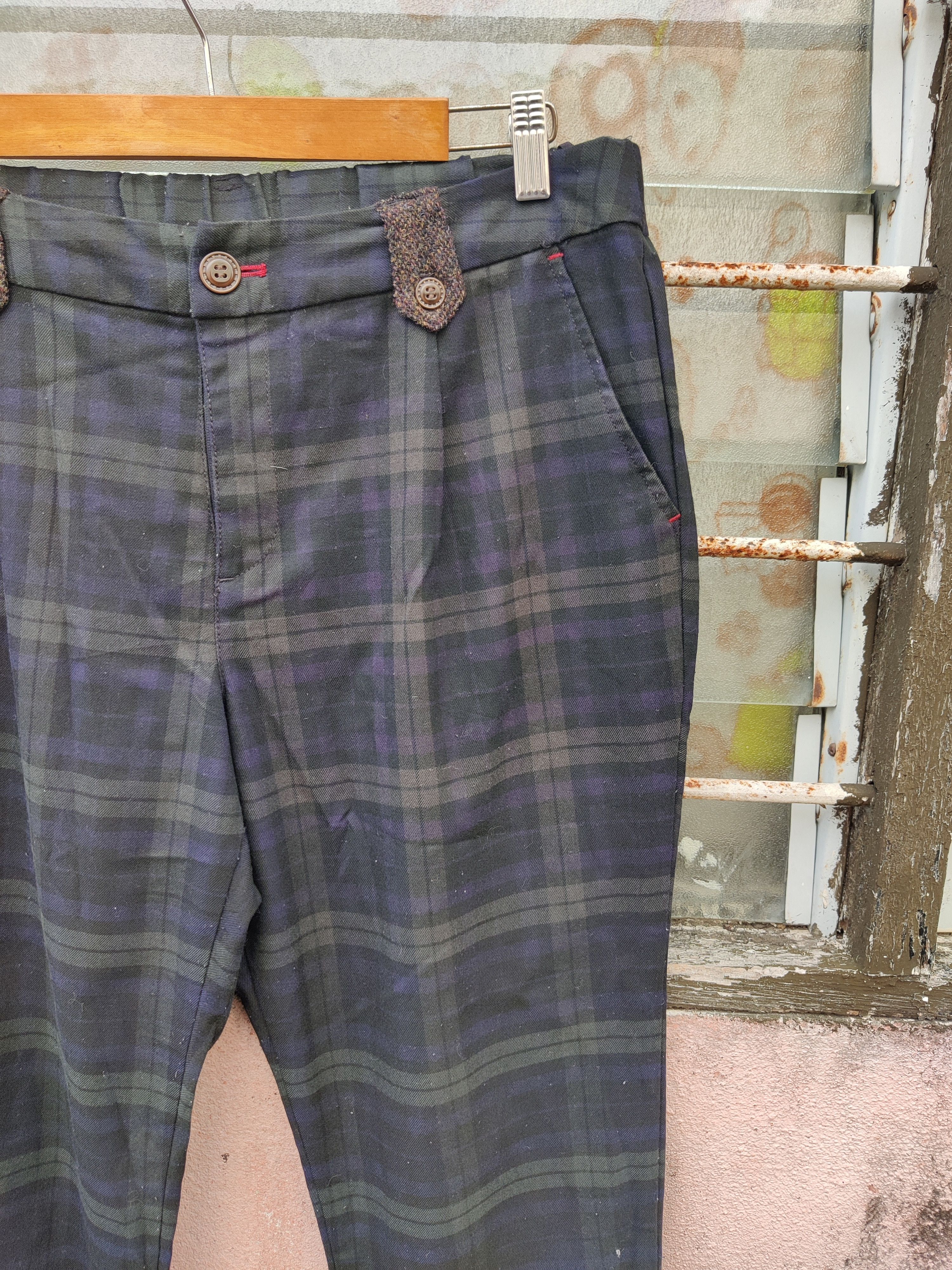 Harris Tweed Vintage Harris Tweed Hand Woven Rare Double Pocket Pants Size US 33 - 3 Thumbnail