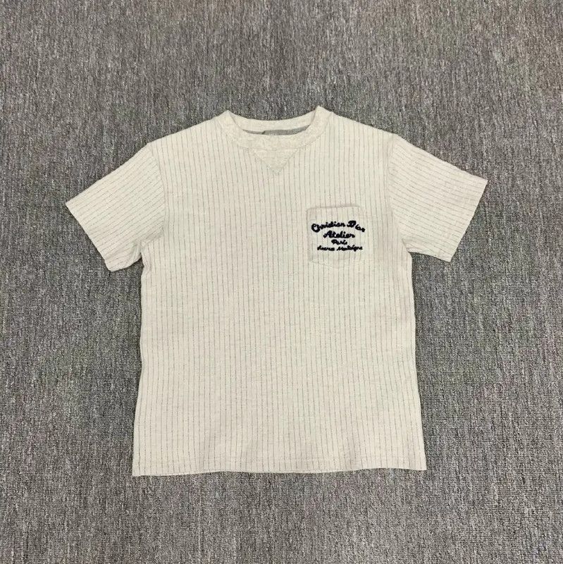 Dior Dior White Leather Men's T-Shirt M Size 0089 Size US M / EU 48-50 / 2 - 1 Thumbnail