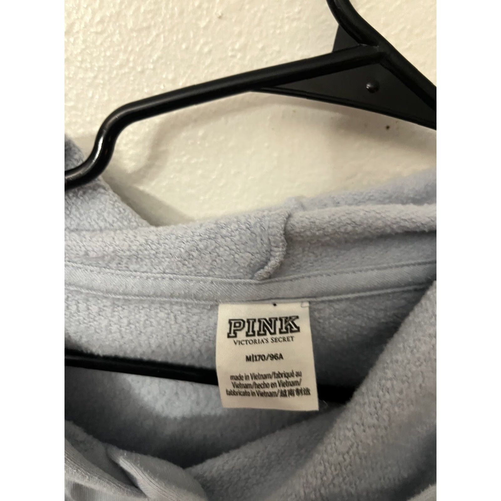 Victoria's Secret Victoria's Secret PINK Light Blue Lightweight Hoodie Sweatshirt Size Medium Size M / US 6-8 / IT 42-44 - 4 Thumbnail