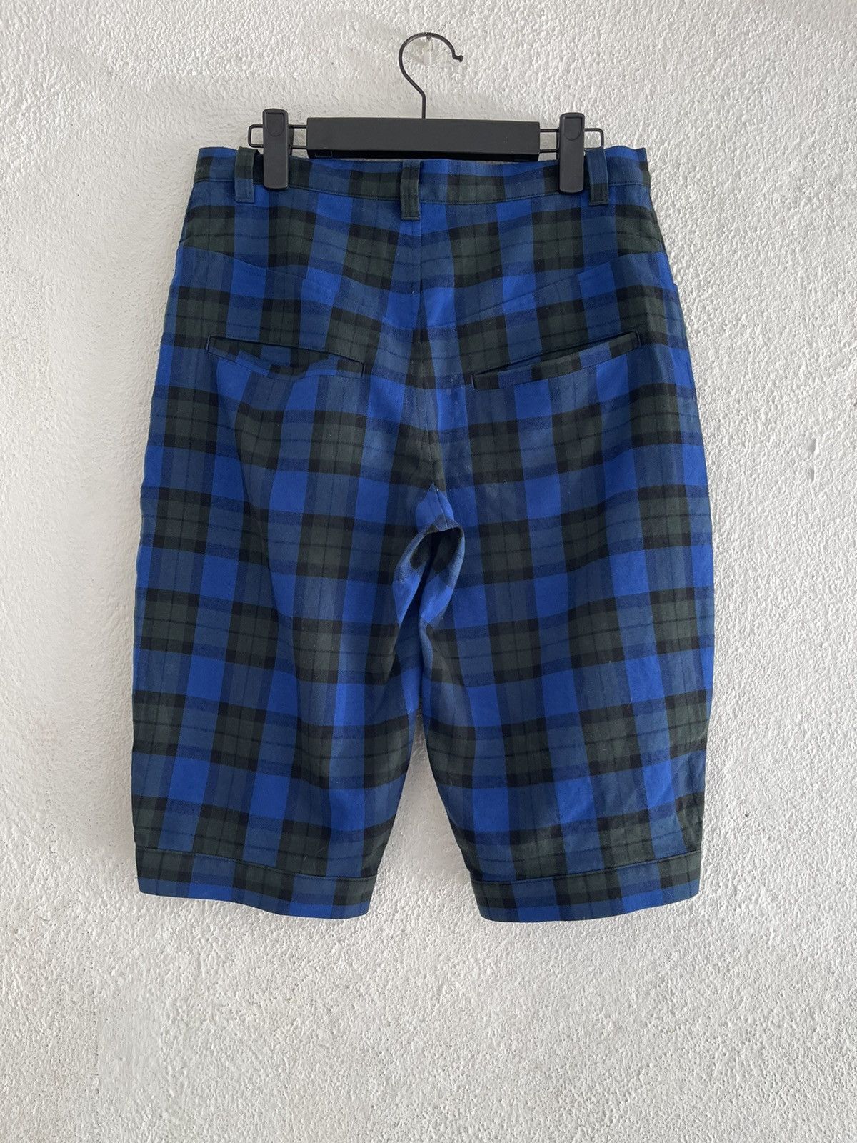 Issey Miyake × Japanese Brand × Le Grande Bleu (L.G.B.) Sunao Kuwahara Plaid Checkered Blue Pants Size US 30 / EU 46 - 2 Thumbnail