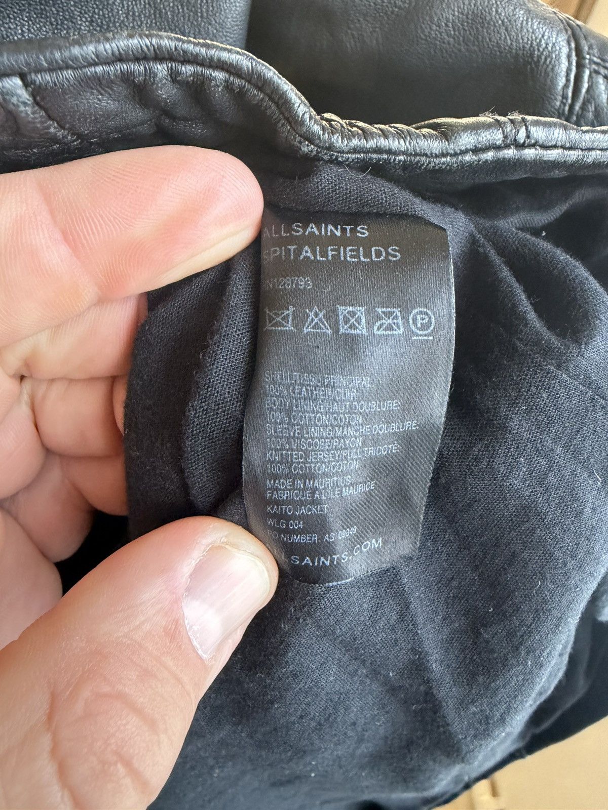 Allsaints Vintage Allsaints Kaito Leather Jacket Rick Owens STYLE Size L / US 10 / IT 46 - 10 Thumbnail