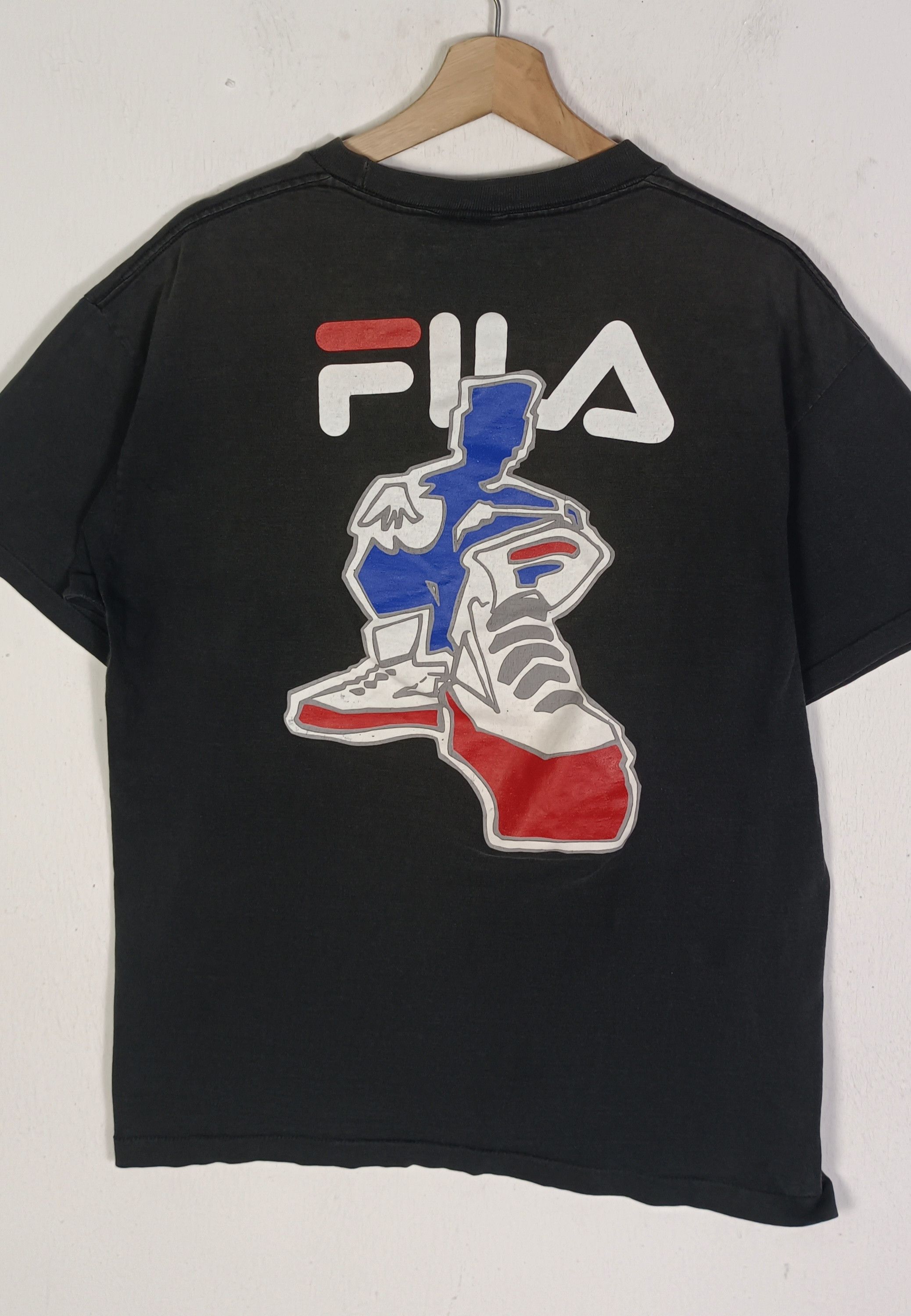 Fila × Vintage Collector Edition🔥Vintage 90s FILA Shoes Big Logo Back Hit Size US L / EU 52-54 / 3 - 2 Thumbnail