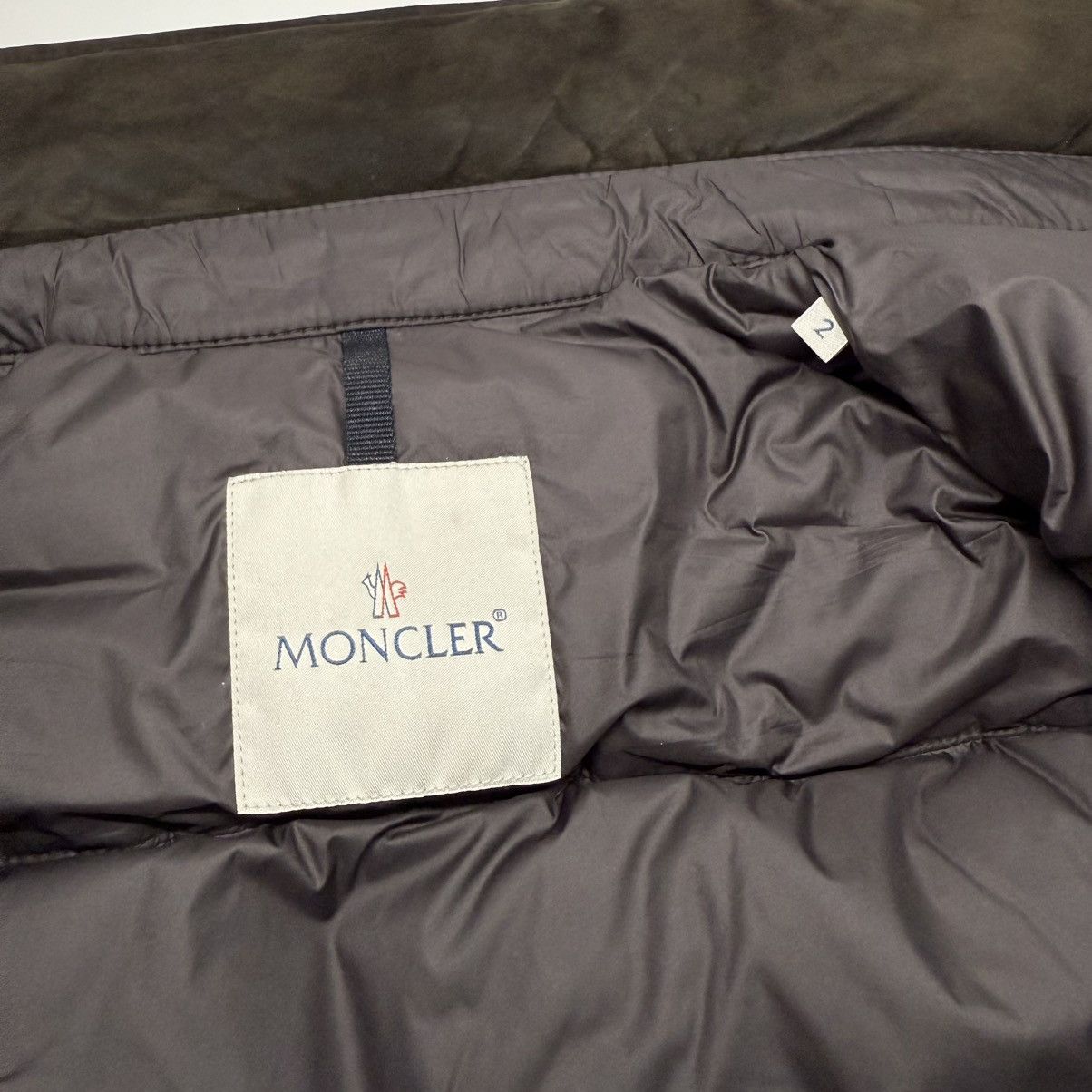 Moncler Moncler Nourry Men’s Suede Down Puffer Jacket Size 2 (S) Size US S / EU 44-46 / 1 - 12 Thumbnail
