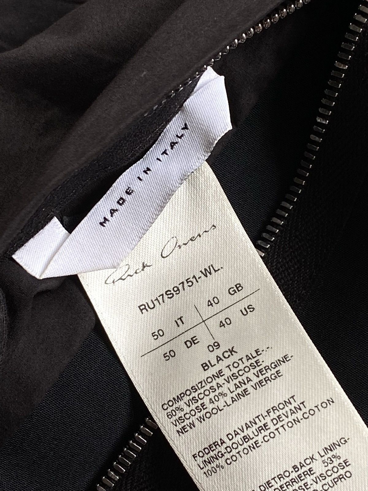 Rick Owens 🔥Rick Owens Soft Wool Single Button Tailored Jacket Black Size US M / EU 48-50 / 2 - 14 Thumbnail