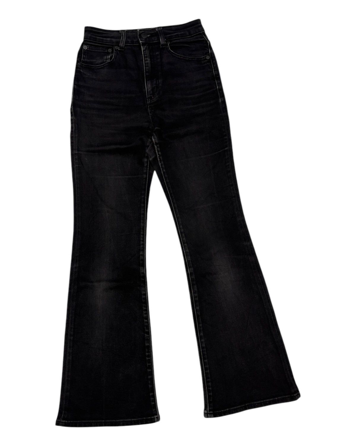 GU 🔥Vintage GU Black Flared Bootcut Denim Jeans Size 25" / US 0 / IT 36 - 5 Thumbnail