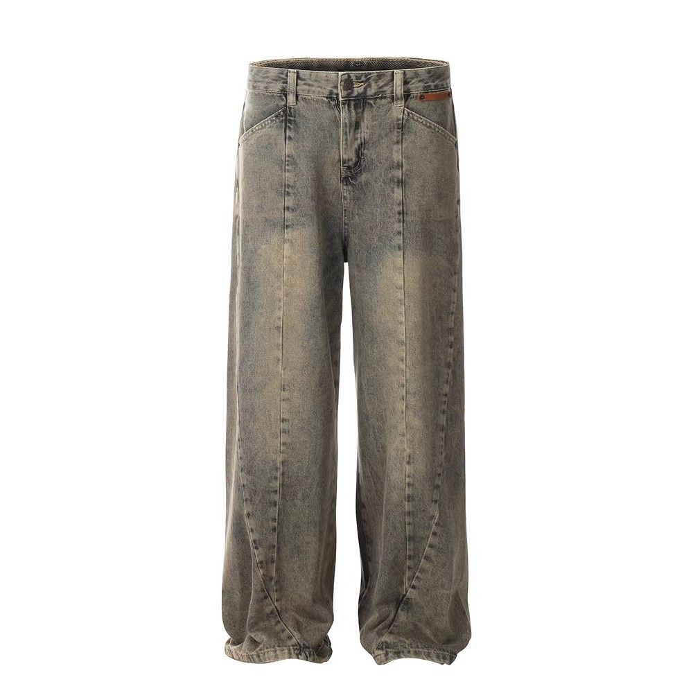 Japanese Brand × Jean Distressed washed punk patchwork cargo jeans Size US 32 / EU 48 - 1 Thumbnail