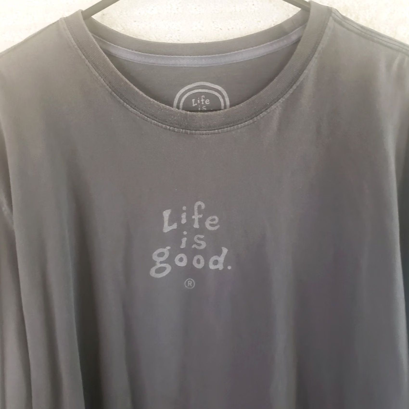 Life is Good Life is Good Men's L Dark Gray Long Sleeve Shirt Nature Graphic Print Crew Neck Classic Fit Size US L / EU 52-54 / 3 - 3 Thumbnail