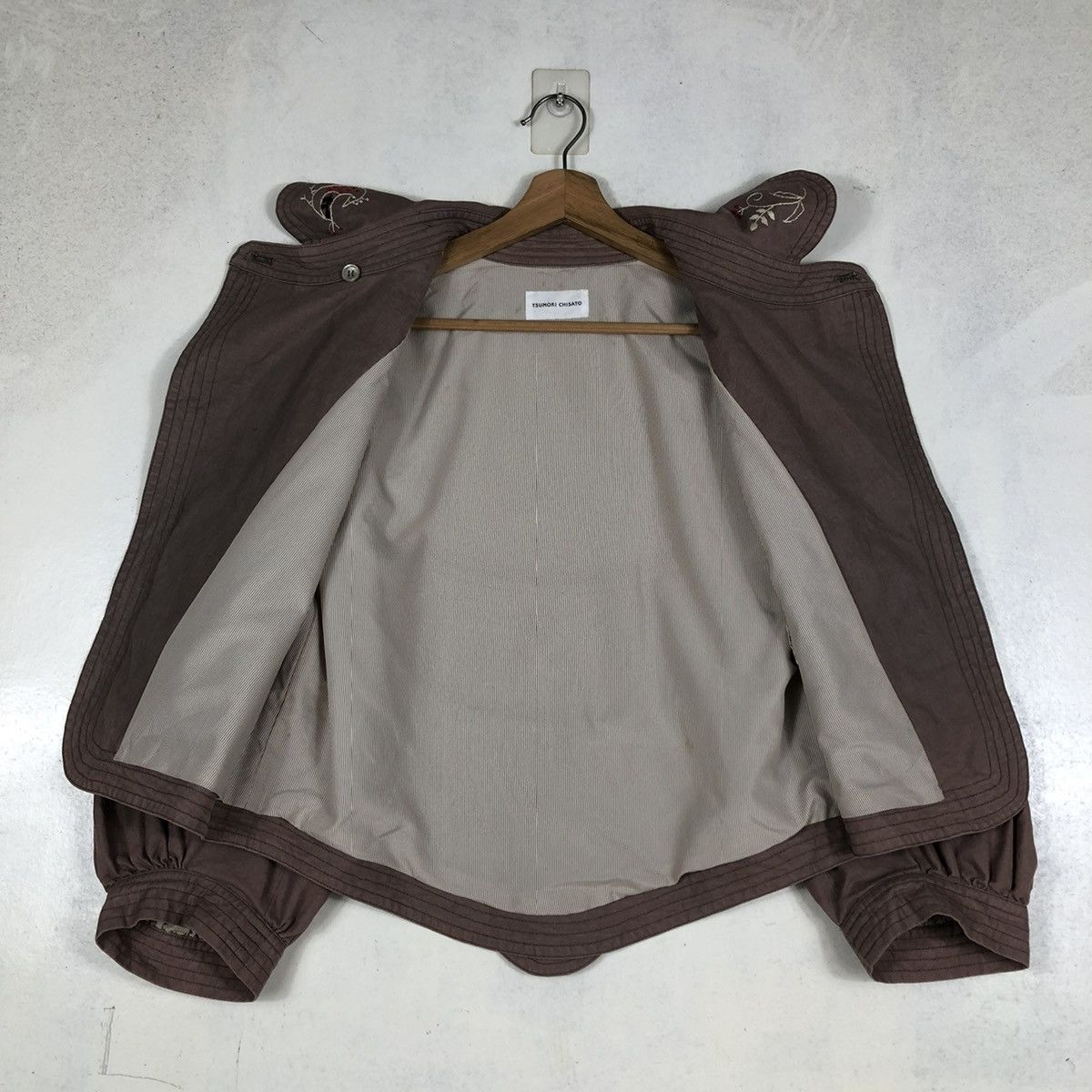 Issey Miyake 📌CROPPED BIKER JACKET DOUBLE LAYER TSUMORI CHISATO Size US M / EU 48-50 / 2 - 14 Thumbnail
