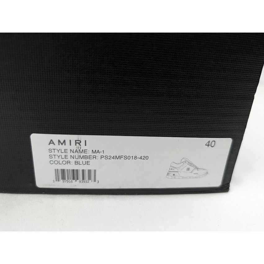 Amiri o1rshd1 MA-1 Low-Top Sneakers in Blue Size US 7 / EU 40 - 22 Thumbnail
