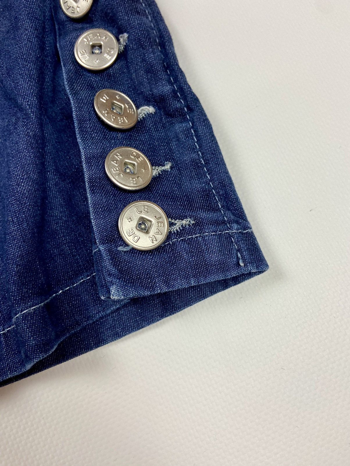 Marithe + Francois Girbaud × Vintage Marithe Francois Girbaud Navy Cropped Women Denim JeansSz 28 Size 30" / US 8 / IT 44 - 11 Thumbnail