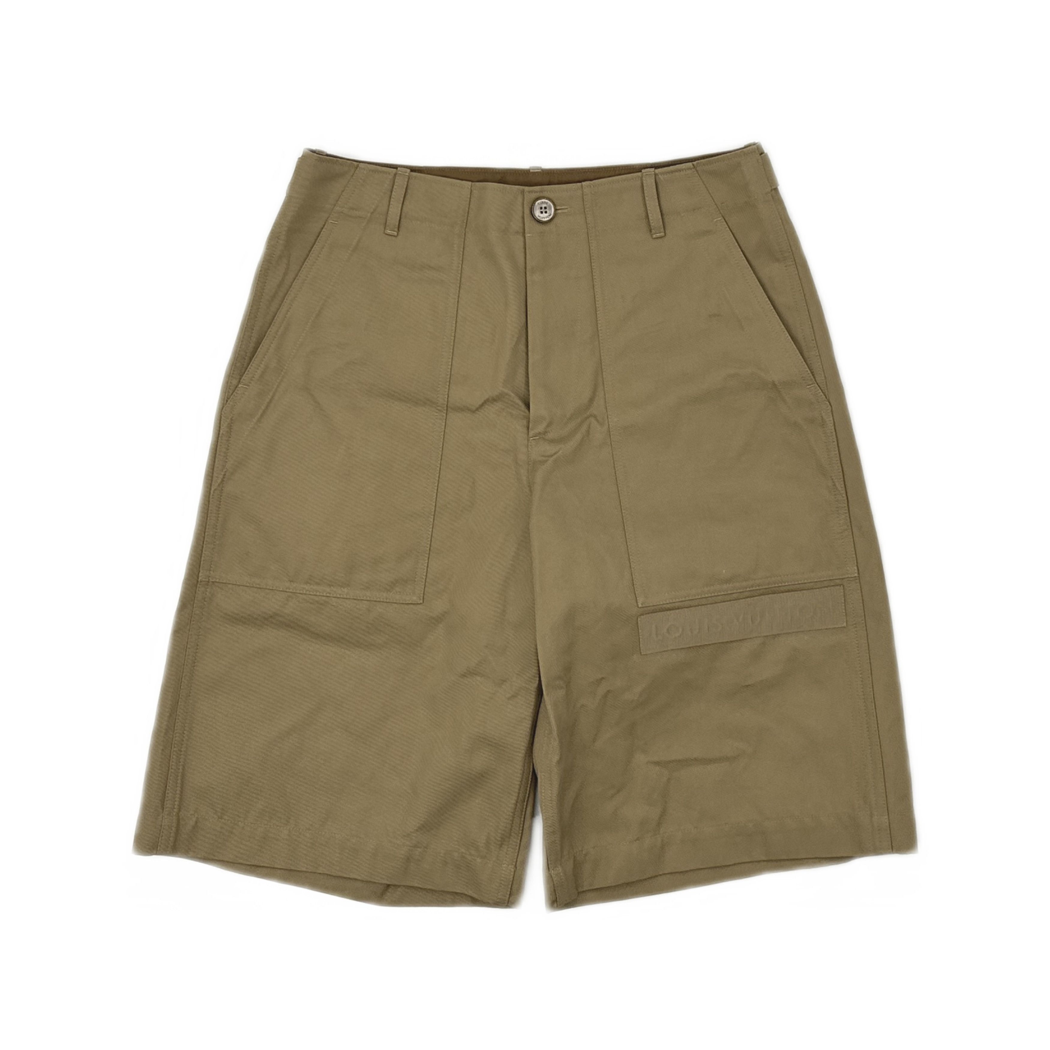 Louis Vuitton Louis Vuitton Logo Patch Khaki Shorts Size 46 Size US 30 / EU 46 - 1 Thumbnail