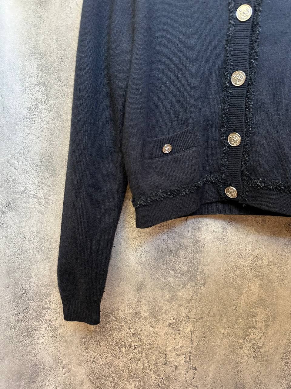 Other Claudie Pierlot Paris Wool Blend Cardigan Sweater Gold Crest Size S / US 4 / IT 40 - 7 Thumbnail