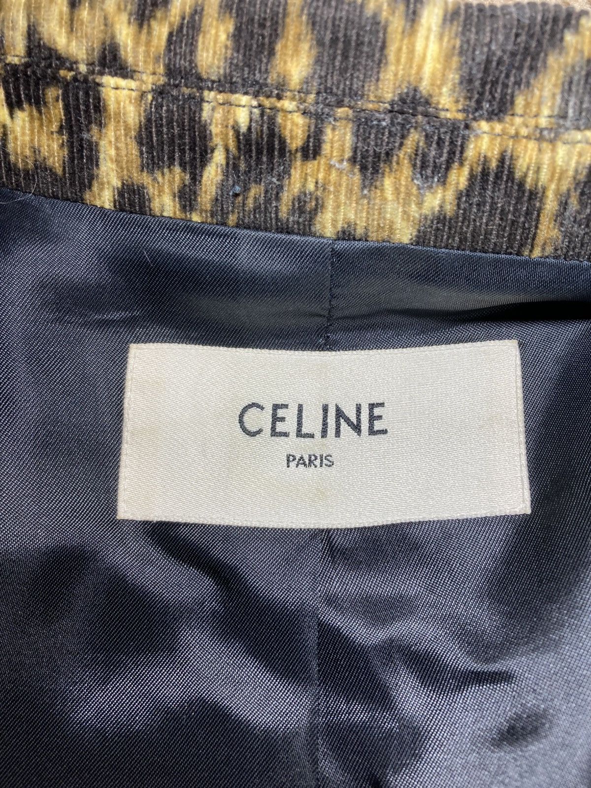 Celine SS20 Celine Leopard Corduroy Teddy Jacket 2020 52 Hedi Size US L / EU 52-54 / 3 - 6 Thumbnail