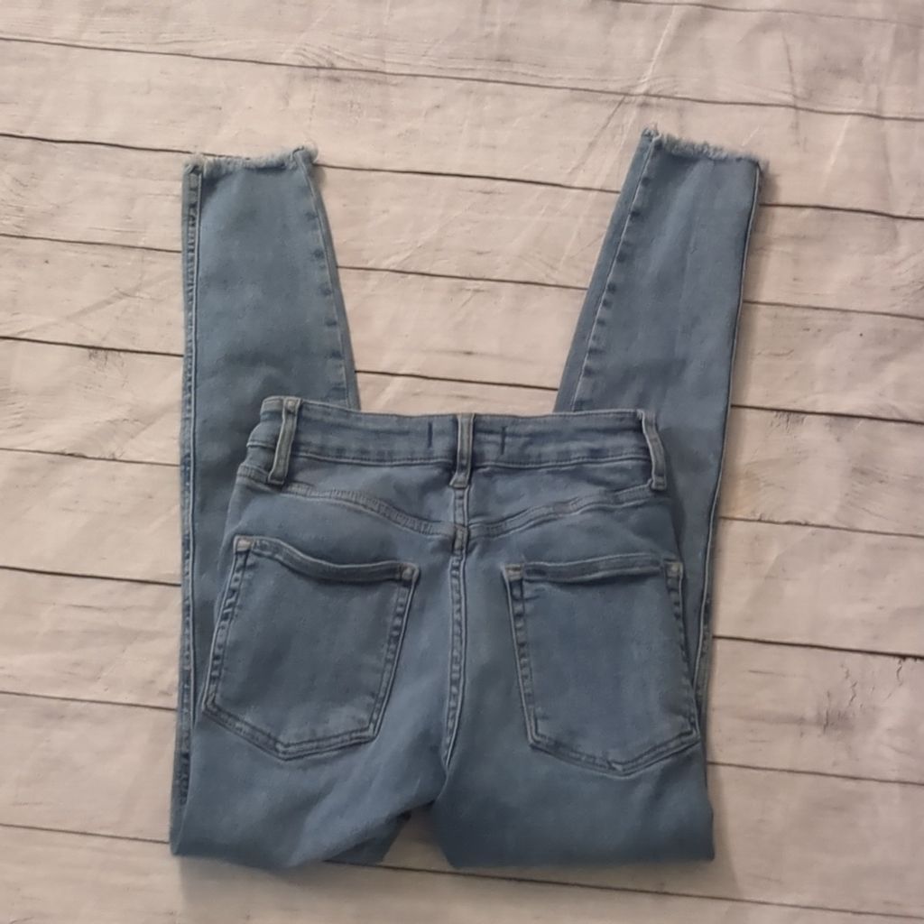 Free People Free people ankle fringe skinny jeans size 27 Size 27" / US 4 / IT 40 - 3 Thumbnail