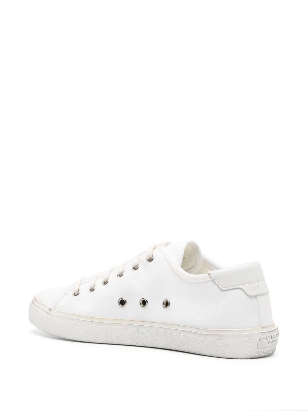 Saint Laurent Paris o1b1hav110325 606446 Malibu Sneakers Canvas Leather in White Size US 6 / IT 36 - 3 Thumbnail