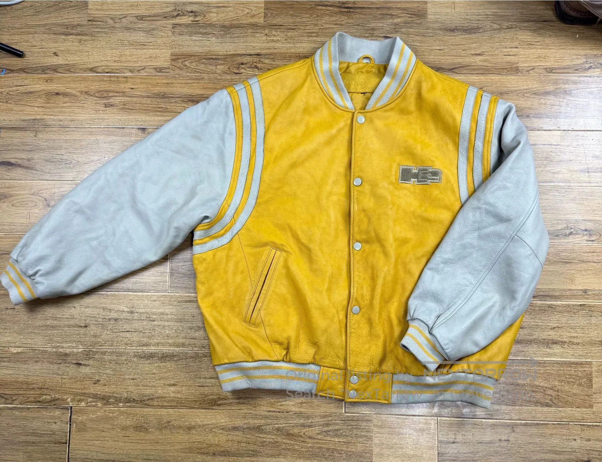 Hummel Vintage Hummer Leather Baseball Jacket. Size US XXL / EU 58 / 5 - 1 Thumbnail