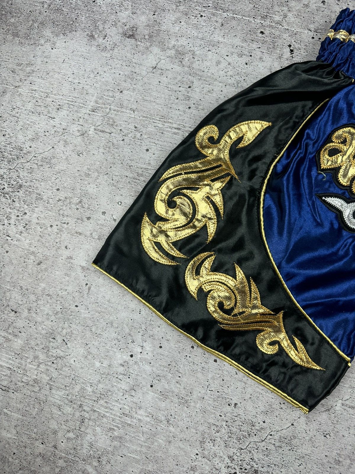 Japanese Brand Vintage Muay Thai Boxing Blue Shorts Size US 32 / EU 48 - 4 Thumbnail