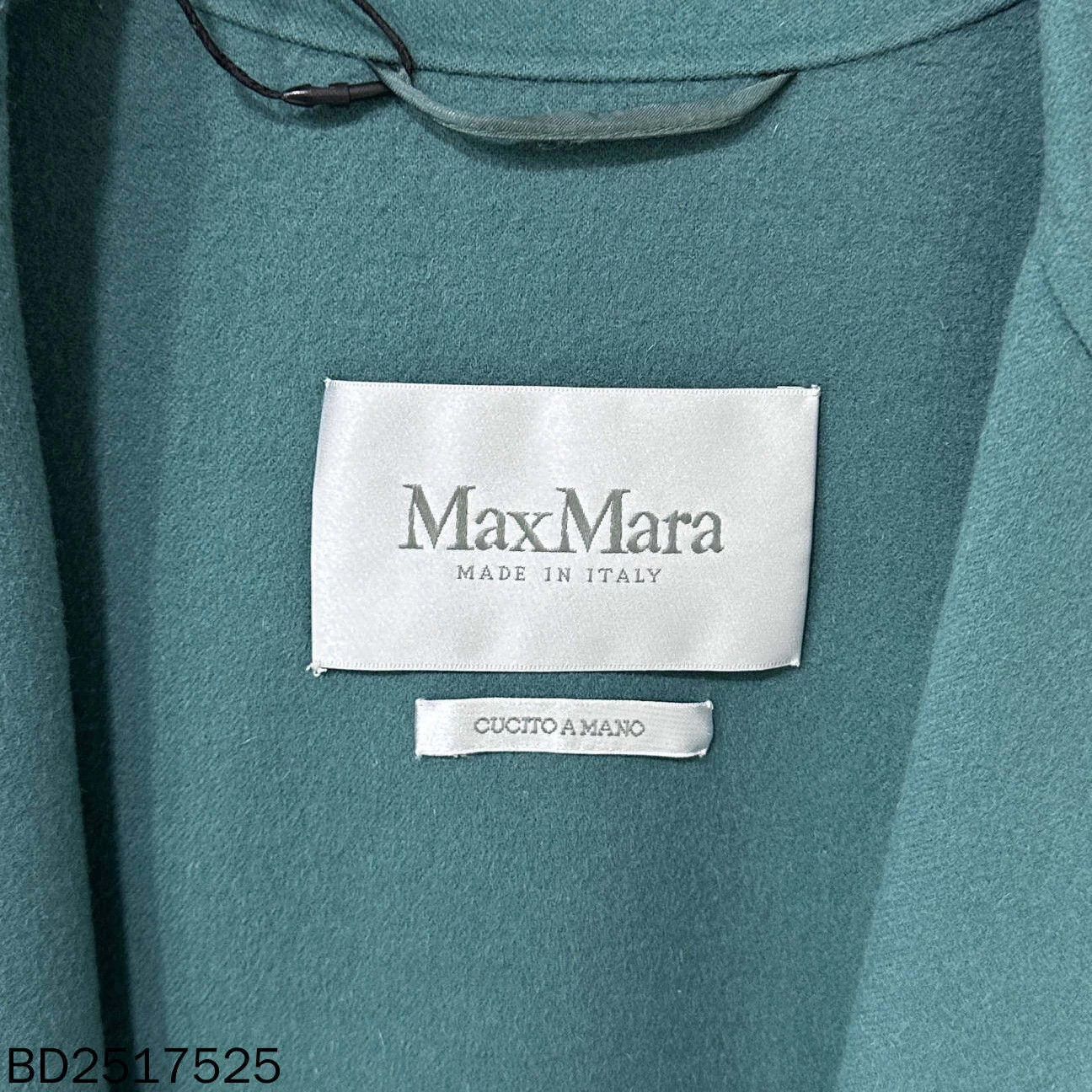 MaxMara Lagoon Green Wool Coat Women's 38