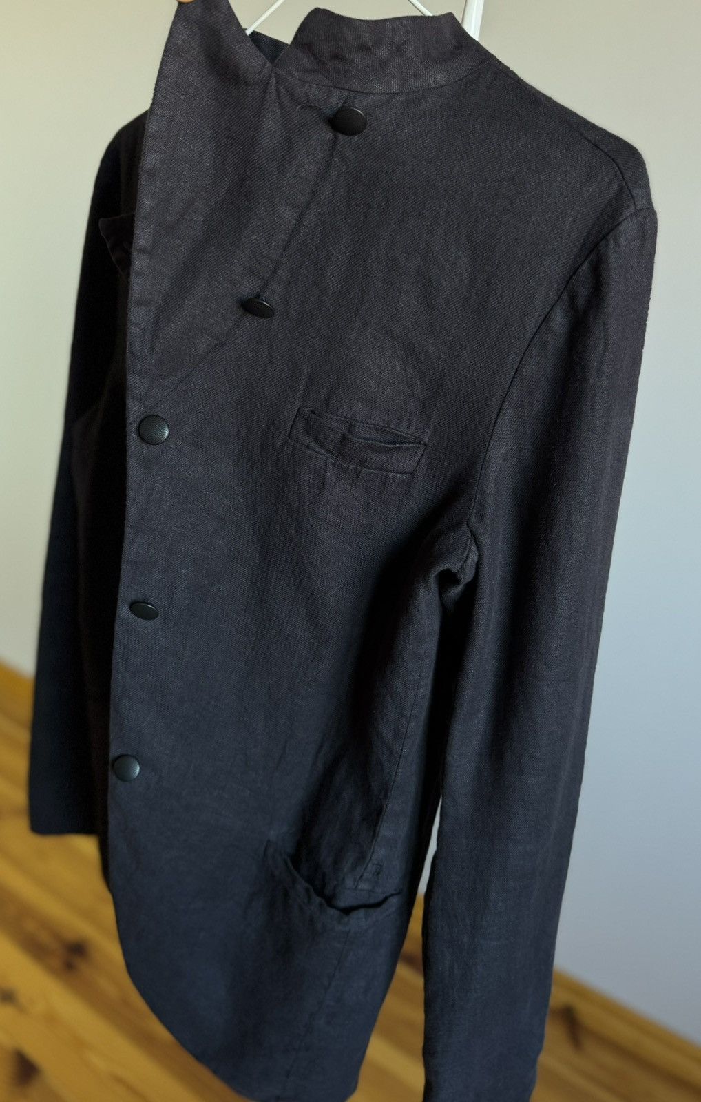 hannes roether Hannes Roether Avant Garde Linen Blazer Coat Large Women Size L / US 10 / IT 46 - 12 Thumbnail