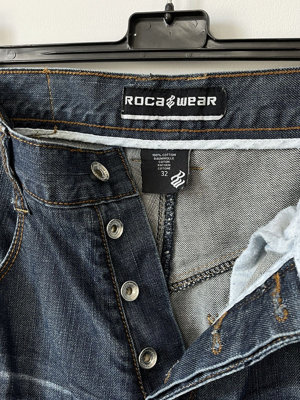 Rocawear Y2k Rocawear Crazy Vtg 90s Faded Embroidere Rap Skate Jeans Size US 32 / EU 48 - 10 Thumbnail