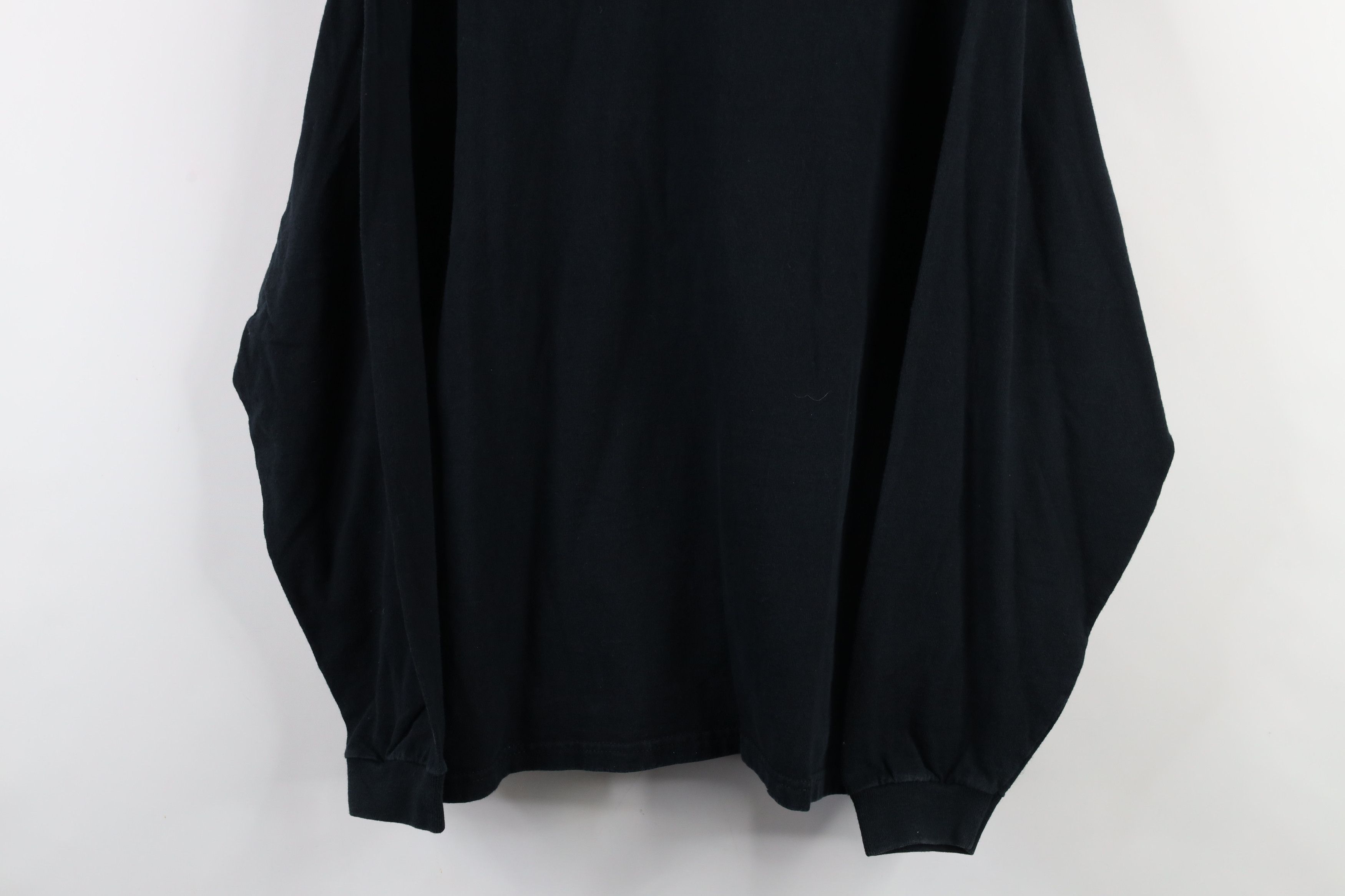 Vintage Vintage 90s Streetwear Heavyweight Mock Neck T-Shirt Black Size US XL / EU 56 / 4 - 3 Thumbnail