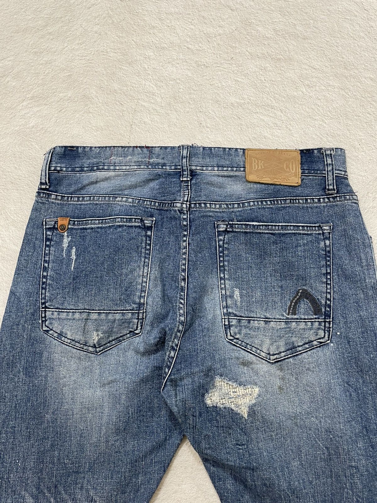 If Six Was Nine 2000s Diesel Ripped Denim Distressed Wash Jeans Y2K LGB if6 Size US 33 - 10 Thumbnail