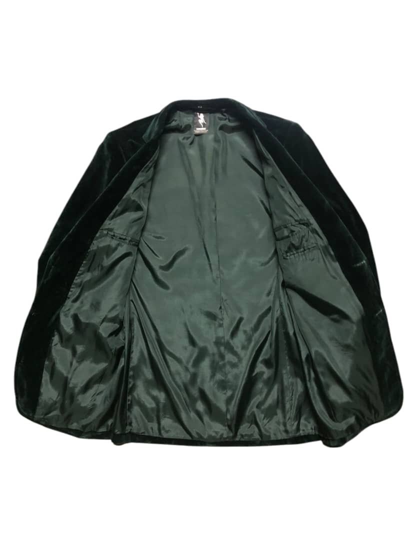 N.Hoolywood N.Hoolywood Green Velvet Blazer Cross Printed Deaign Size US S / EU 44-46 / 1 - 3 Thumbnail