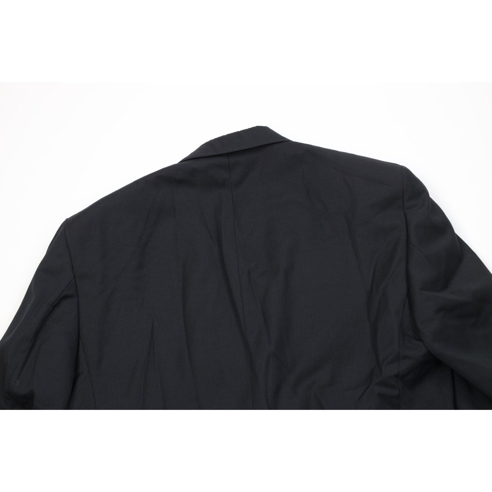 Jos. A. Bank Jos A Bank Signature2 Piece Wool Striped Suit Black Size 40R - 8 Thumbnail